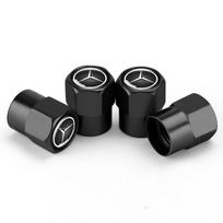 4pcs Styling Car Wheel Tire Rim Valve Stem Caps Covers For Mercedes Benz AMG W203 W206 W220 W205 W211 W212 W201 W210 stickers black