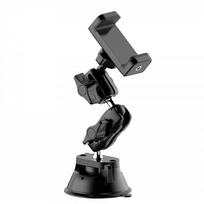 Car Phone Mount With Stabilizer Dash Cam Video Shooting Suction Cup Stand Truck Excavator Dashboard 360 Rotation ABS Premium Camera Mount Clip Style gray
