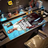 Grand Theft Auto Gaming Mouse Pad Gamer Mousepad Computer Desk Mat Non-Slip Rubber Bottom Perfect Gift for Gamers 50cmx100cm