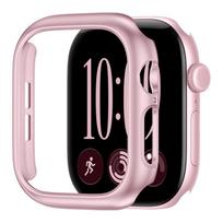 Dėklas Apple Watch Series 12 (42 mm) kieto PC apsauginis rėmelis [be ekrano apsaugos] rožinės rožinės spalvos