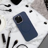 Case for iPhone 18 Pro Max / 17 Pro Max Frame Mag Cover compatible with MagSafe navy blue