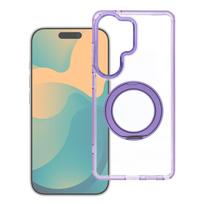 Case for Xiaomi Redmi 17 4G / 5G Frame Circle Stand compatible with MagSafe purple