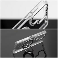 Case for Xiaomi Redmi 17 4G / 5G Frame Circle Stand compatible with MagSafe transparent