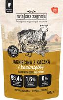 wiejska zagroda Lamb with duck and catnip – wet food for cats
