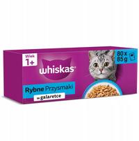 Whiskas Fish delicacies in jelly wet cat food 80x8