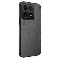 Skirta Xiaomi 14T prabangus matinis magnetinis dėklas Magsafe belaidžiam įkrovimui Skirta Xiaomi 14T Pro smūgiams atsparus šarvuotas telefono dėklas funda For Xiaomi 14T pilka spalva