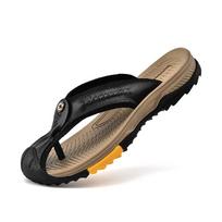 Mados Prekės ženklo 2024 nauji viršutinio sluoksnio karvės odos paplūdimio bateliai sandalai Šlepetės Zapatos de playa sandalias chinelos 43 black