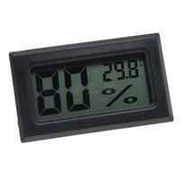 Mini LCD skaitmeninis termometro higrometras, nešiojamas patalpos temperatūros jutiklis, drėgmės matavimo prietaisai juoda