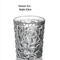Octagonal Crystal Whiskey & Beer Cocktail Glass Set gray