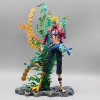 33cm One Piece Marco Anime Figures Immortal Birds Figurine Pvc Gk Statue Doll Room Ornaments Collection Figure Toys For Kids Gift blue