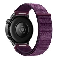 18mm 20mm 22mm Greito atsegimo nailoninis dirželis Huawei Watch 5/GT6/5/4 Pro Sportinis apyrankė Garmin Venu 4/3 45mm 41mm Amazfit Active Max/3/2 20mm violetinė