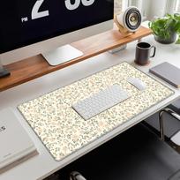 Adorable Korean Style FlowerPatterned Table Mat with NonSlip Rubber Backing Ideal for Gaming  Office 400x800x2mm white