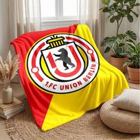 Union Berlin FC minkštas flanelės vilnos pledas, lengvas, jaukus, šiltas metamas pledas sofai, lovai, namų dekoravimui 75x90cm