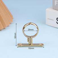 Gold Fit 15 22 28 35 42 54MM OD Brass Pipe Clip Wall Mounted Pipe Support Bracket Clip Support Fixed Plumbing Water With Base