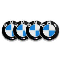 4pcs 56mm Car Wheel Center Hub Cap Stickers Styling For BMW M Performance E36 E46 E60 E90 E91 E92 E93 F30 F20 M3 Accessories black