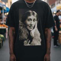 Virginia Woolf Shirt - Feminist Literary Cotton tee Gift for Writers English Teacher 130 gray