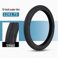 Children's Bike Outer Tires 12/14/16/18/20x2.125 Inch Balance Bike Tires 12×1.75, Water Pattern blue