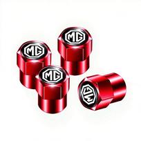 4Pcs Car Metal j10 Wheel Tire Valve Stem Caps Rim Accessories For Morris Garages MG 7 6 5 ZS MG4 EV ONE Cyberster HS MG3 EZS GT GS black