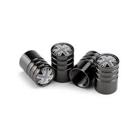 4Pcs General UK Flag Bike Moto Car Tires Wheel Valve Cap Cover For Mini Cooper Countryman Clubman R55 R56 R60 F55 F60 Car Stye black