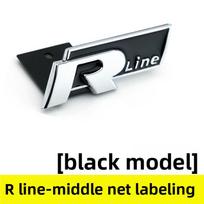 Metal Logo R Emblem Letters Car Front Grille Badge Rear Trunk Sticker For Volkswagen GolfR Tiguan Tiguan Allspace Passat Variant