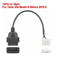 OBD Cable For Tesla Model 3 OBD2 Diagnostic Car Tools 12/20/26Pin Male Female to 16Pin Cable for Tesla Model Y X Auto Adapter for Tesla 12pin