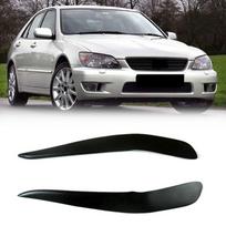 AM-Car Front Headlight Cover Eyebrows Eyelid Trim Sticker For Lexus IS200 IS300 RS200 1998-2005 NONE white