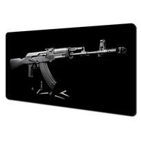 Tactical Rifle Theme Large Mouse Pad Desk Mat Stitched Edge Nonslip Durable Pc Accessories Gun Parts Table Mats Mouse Carpet 800x300x2mm