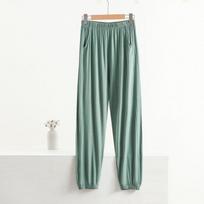 Didelio dydžio miegui skirtos moteriškos medvilninės pižamos kelnės moterims Modalinės plonos laisvos namų apačios apatinės pavasario vasaros pižamos kelnės 7XL gray