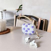 Glitter Flower Transparent Protective Case for AirPods Pro 2nd Gen gray