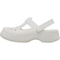 Crocs Classic Clog Mary Jane Versatile Comfortable Non-Slip Durable Low-Top Sandals Kids Sandals White 210615-0WV 29-30 white