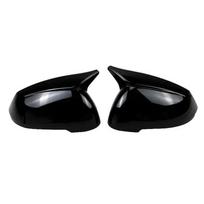 For BMW X1 U11 U12  2024 LHD Rearview Side Mirror Cover Wing Cap Exterior Sticker Door Rear View Case Trim Housing Carbon Gloss Black black
