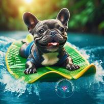 Cute French Bulldog Animal Diamond Painting Kit 5D DIY Dog Diamond Embroidery Cross Embroidery Handmade Art Gift Home Decoration Round 40X40CM