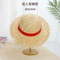 Vienas Gabalas Luffy Šiaudinė Kepurė COSPALY Anime Persirengimas Suaugusiųjų Nerta Kepurė nuo Saulės Parodų Kepurė Vasarinė Kepurė One size fits all beige