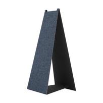 Fabric Headphone Stand Foldable Design for Desktop Use Providing Gentle Touch Protections and Stable Support mėlyna