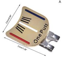 One Putt Design Golfo kamuoliuko žymeklis Plius Magnetinis Golfo kepurės klipsas Golfo žymeklis Drop Ship Markerone Putt as the picture beige
