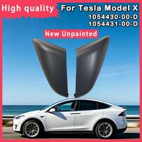 For Tesla Model X New Unpainted Left & Right Exterior Mirror Skull Cap OEM 1054430-00-D 1054431-00-D 1054430 1054431 Auto Parts 1054431-00-D RH