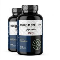 Magnio glicinatas 500 mg, 240 kapsulių 2pack