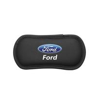 1Pcs Leather Car Pillow Knee Pad Elastic Memory Foam Leg Pad For Ford ST Line Focus Mustang Fiesta Puma Ranger Kuga MK7 MAX F150 black