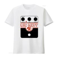 Vintage Style Big Muff Guitar Distortion Pedal Design T Shirt for Men in White Sizes S 2345XL vintage Washed homme Unisex S white