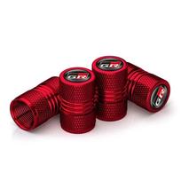 4Pcs Car Wheel Tire Valve Caps Air Stem For Toyota GR Sport MQF2 Gazoo Racing Yaris 86 Corolla Hilux Supra C-HR Tyre Plug Accessorie red