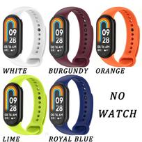 Strap for Mi Band 10 9 8 7 6 5 4 3 Sport Bracelet watch Silicone wrist strap Smartwatch Wristband Replacements For xiaomi band bracelet Miband Strap MiBand 8/9/10 black