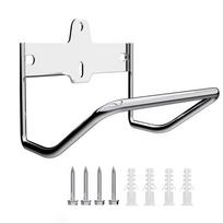 Heavy Duty Stainless Steel Wall Mount Ladder Racks Hanger Multi-Purpose Garage Hooks for Stroller Folding Chair Garden Storage gray
