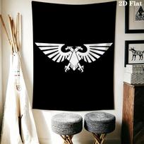 Warhammer 40K Sieninė gobeleno estetika Sienos pakabinamas spausdintas audinio pledas Dekoratyviniai gobelenai miegamajam svetainei namų dekoravimui 180cm x 230cm