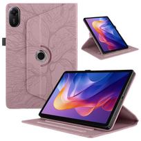 360 Rotating Leather Wallet Tablet Cover For Xiaomi Redmi Pad 2 11 inch K Pad 8.8 2026 7 11.2 SE 8.7 Cards Solt Stand Book Case Redmi K Pad 8.8 2025 rožinė