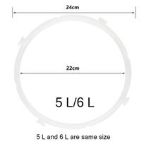 Universal electric pressure cooker silicone rubber sealing ring High quality rubber ring 22Cm 5L-6 liters applicable white