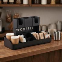 Kavos baro organizatorius Stalo popierinių puodelių laikiklis Matinė apdaila Dangtelis ir pagrindas Telescopic SET