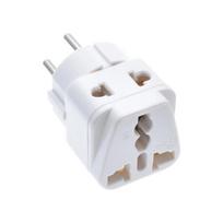 Israel Travel Adapter for Overseas Trip, Israeli Socket 3Round Pin Plugs with MultiSocket Input, 10A 250V Compactly Design balta