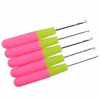 Vąšelis Plastikinis Vąšelis Adatėlė Plaukų Pynimui Kabliukai 1/5 Vnt. Dredių Nėrimo Adatėlė Pynimui Vąšelis Kabliukas 5PCS