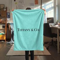 Tiffany spaudinio flanelinis pledas Miegamojo užtiesalas Sofos Kempingo Šiltas pledas Dovana šeimai ir draugams(MJ081) 80cm x 120cm gray
