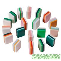 Acrylic White Blank Mahjong Tiles - Popular American Model Customizable green